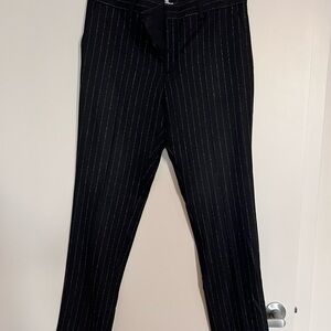 The Kooples Black Striped Dress Pants